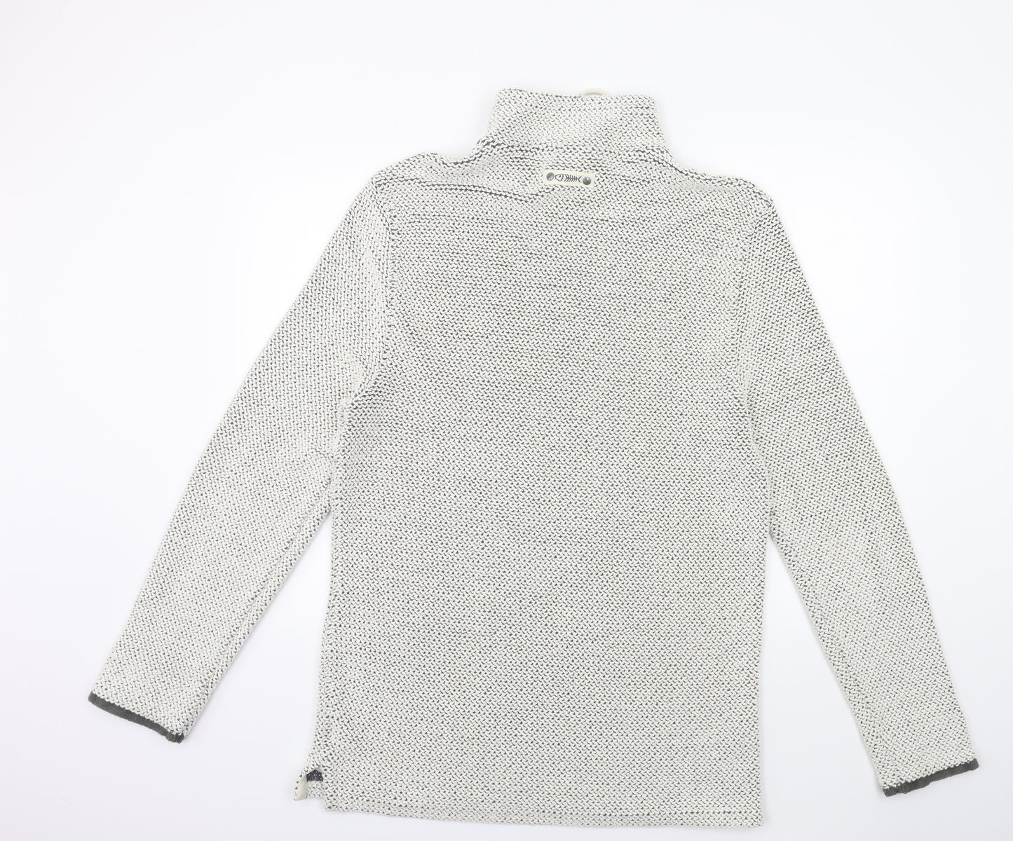 Weird Fish Mens White  Knit Jacket  Size M