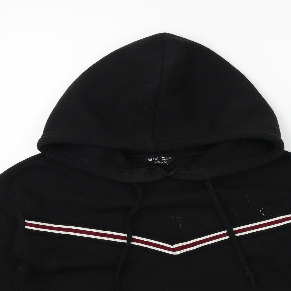 Select Womens Black   Pullover Hoodie Size 6
