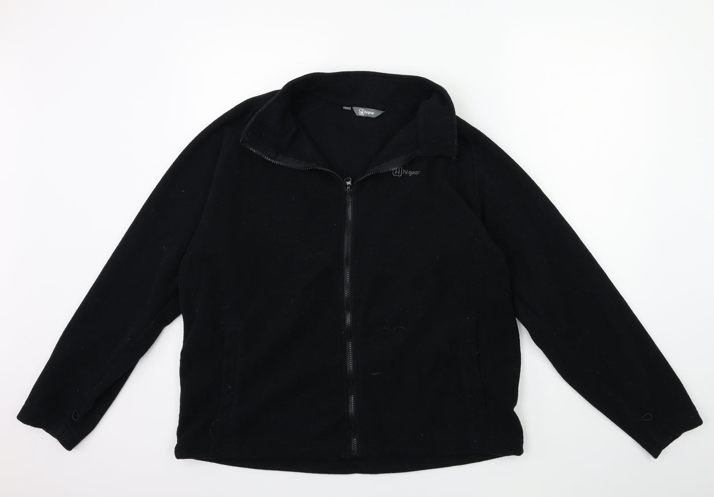 Hi Gear Mens Black  Fleece Jacket Coat Size L