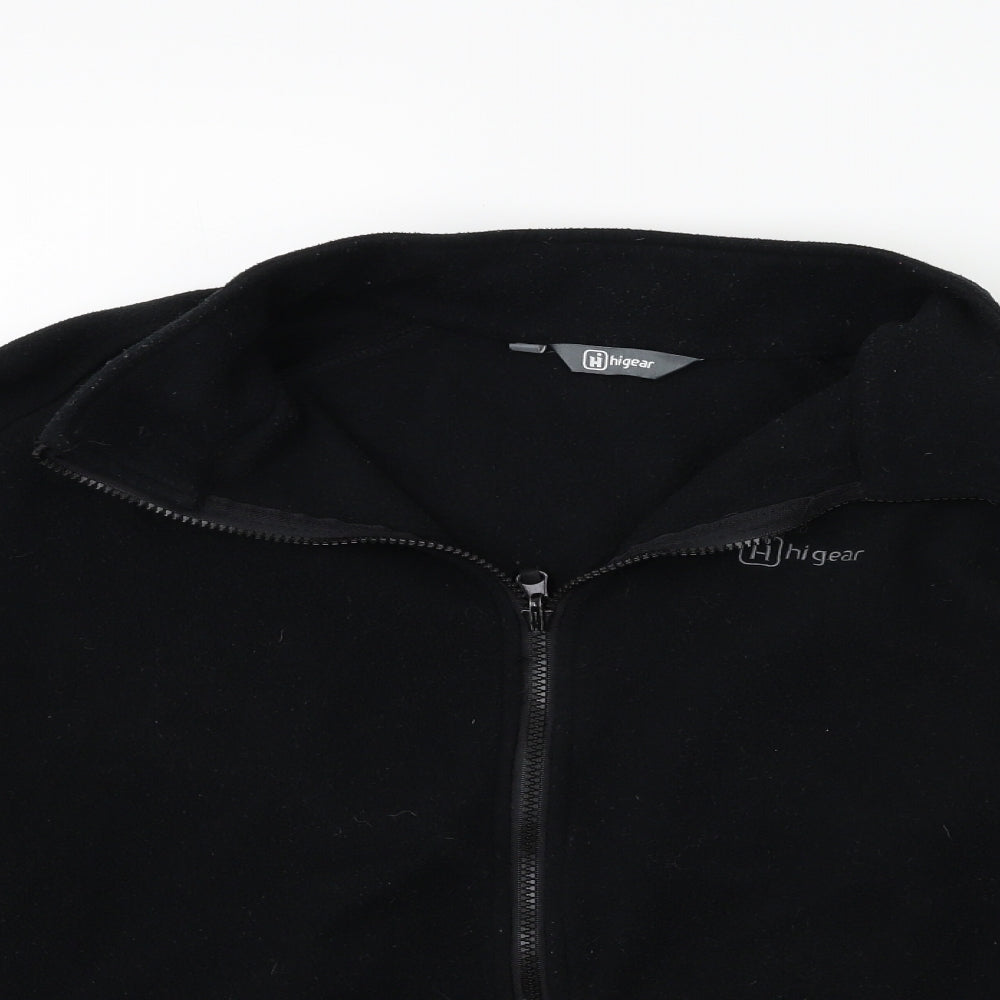 Hi Gear Mens Black  Fleece Jacket Coat Size L