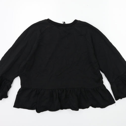 influence Womens Black   Pullover Sweatshirt Size 12