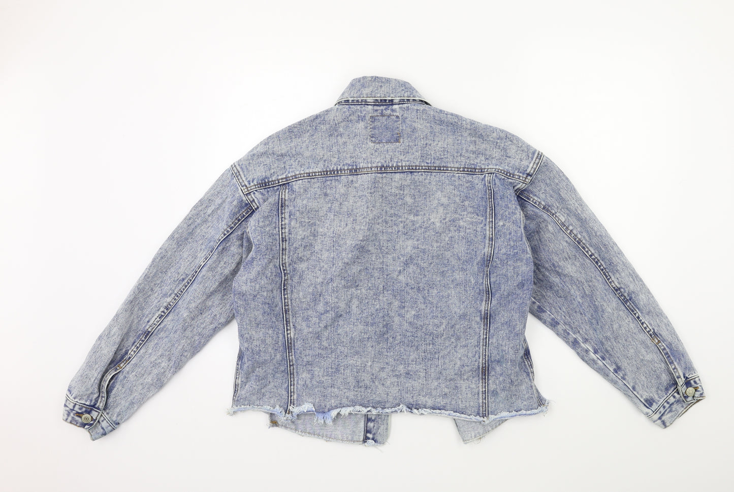 Denim & Co. Womens Blue  Denim Jacket  Size 12