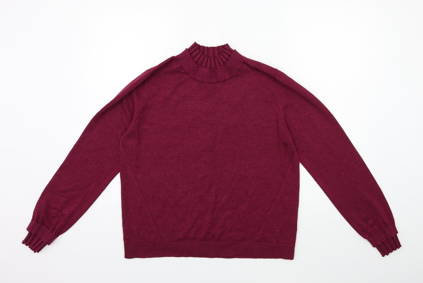 Nutmeg Womens Purple  Knit Pullover Jumper Size 12