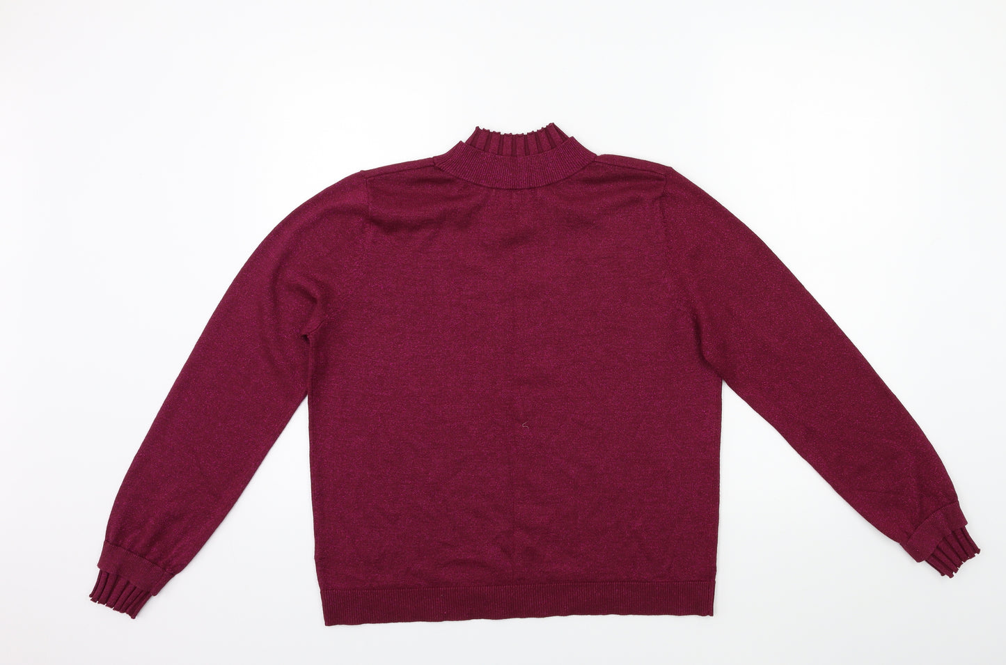 Nutmeg Womens Purple  Knit Pullover Jumper Size 12