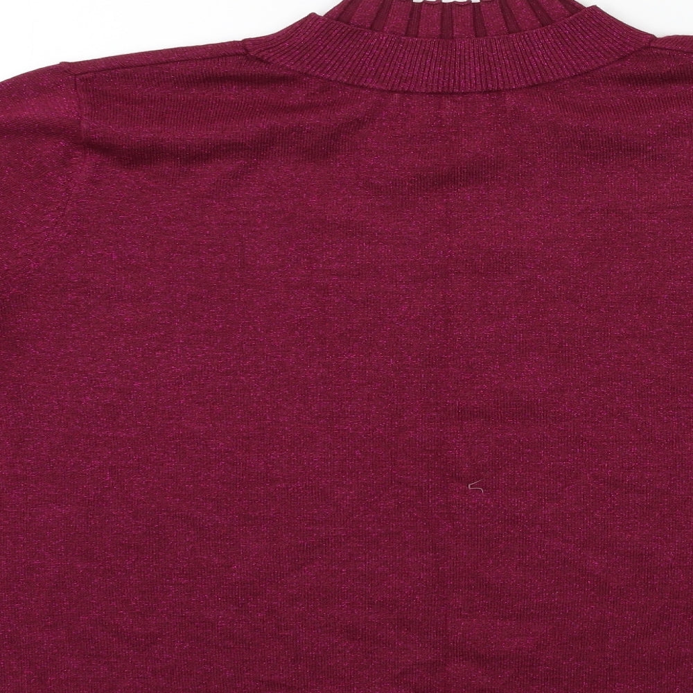 Nutmeg Womens Purple  Knit Pullover Jumper Size 12