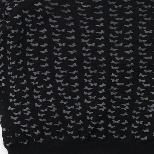 TEXT WOMAN Womens Black  Knit Cardigan Jumper Size L