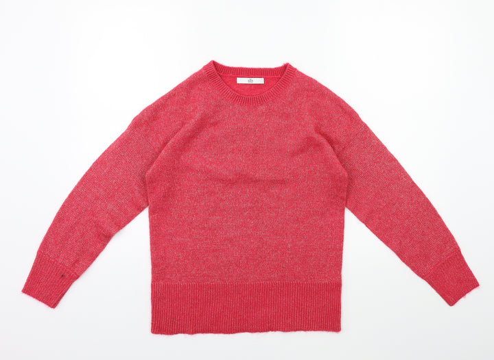 Marks and Spencer Girls Pink  Knit Pullover Jumper Size 12-13 Years