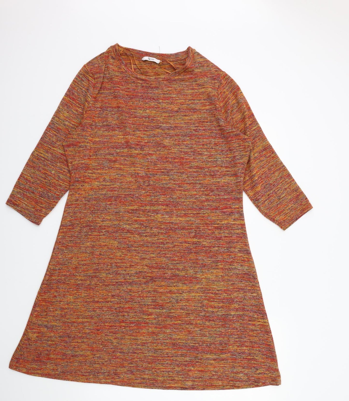 TU Womens Orange   Jumper Dress  Size 18