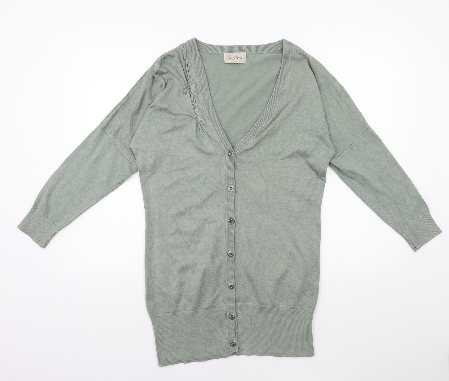 shere female Womens Green  Knit Cardigan Jumper Size S