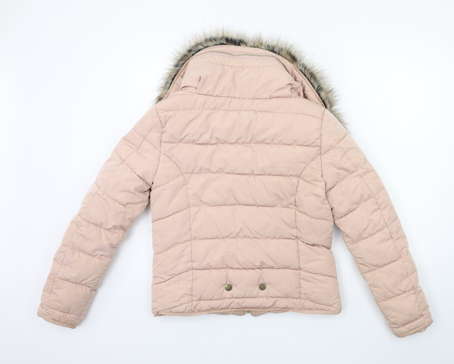 PARISIAN SIGNATURE Womens Pink   Puffer Jacket Coat Size 8
