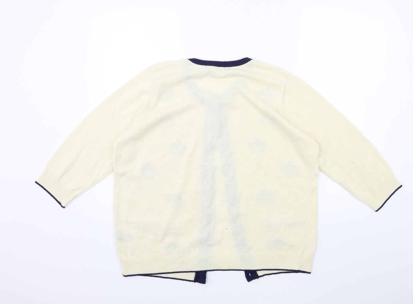 George Womens Beige  Knit Cardigan Jumper Size 18