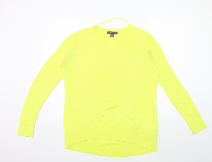 Primark Womens Yellow Knit Pullover Jumper Size 10