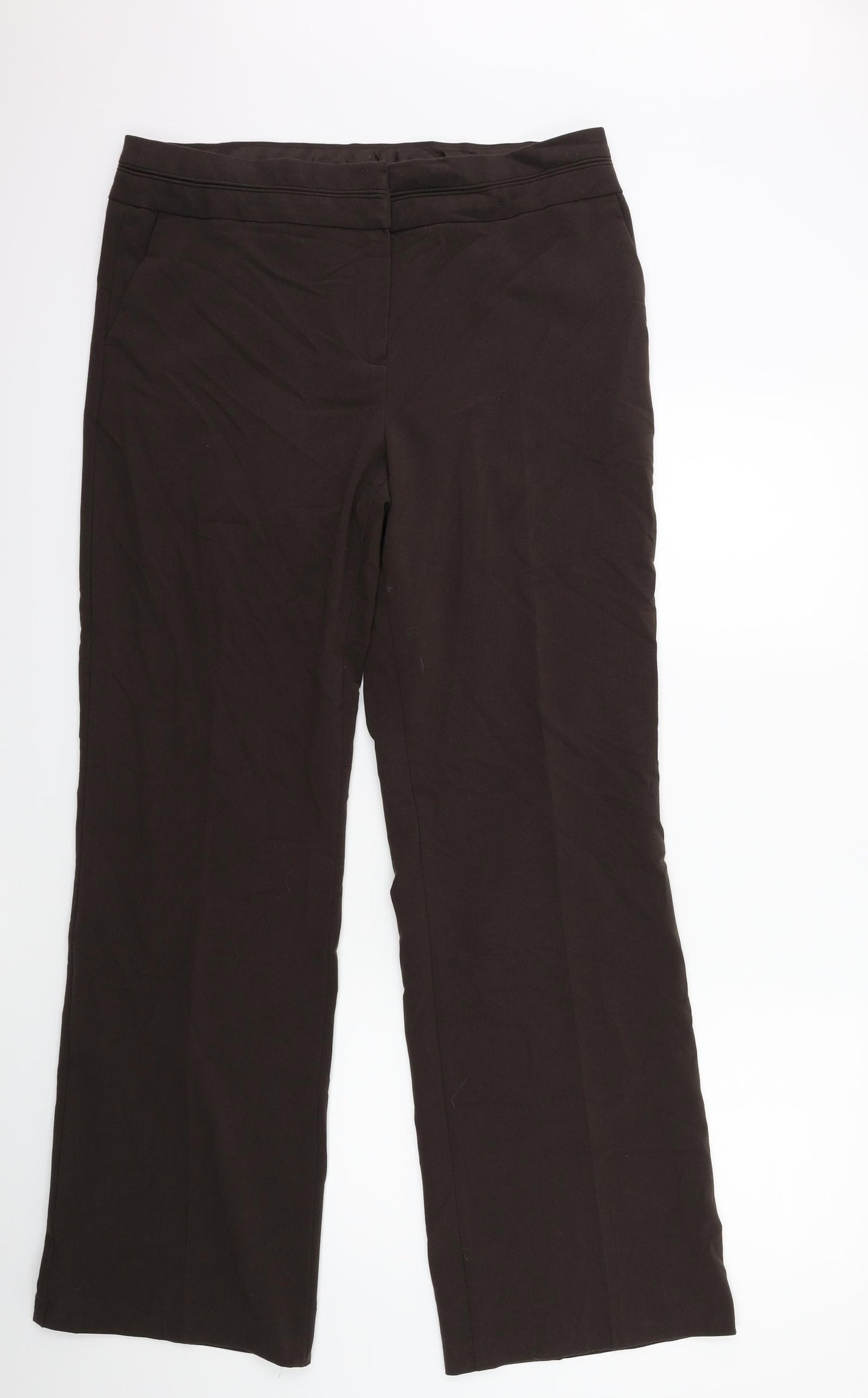 Marks and Spencer Womens Brown   Trousers  Size 16 L32 in
