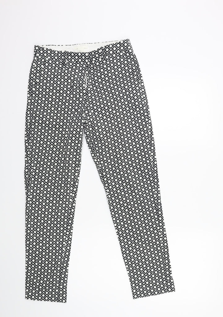 H&M Womens Blue Trousers Size 8 L27 in