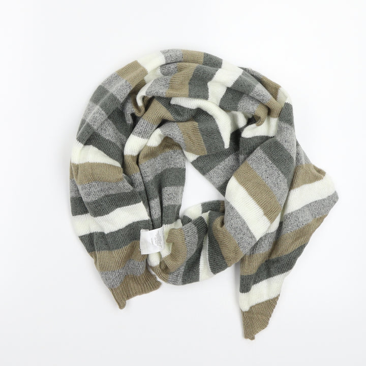 BPC Womens Green Striped Scarf
