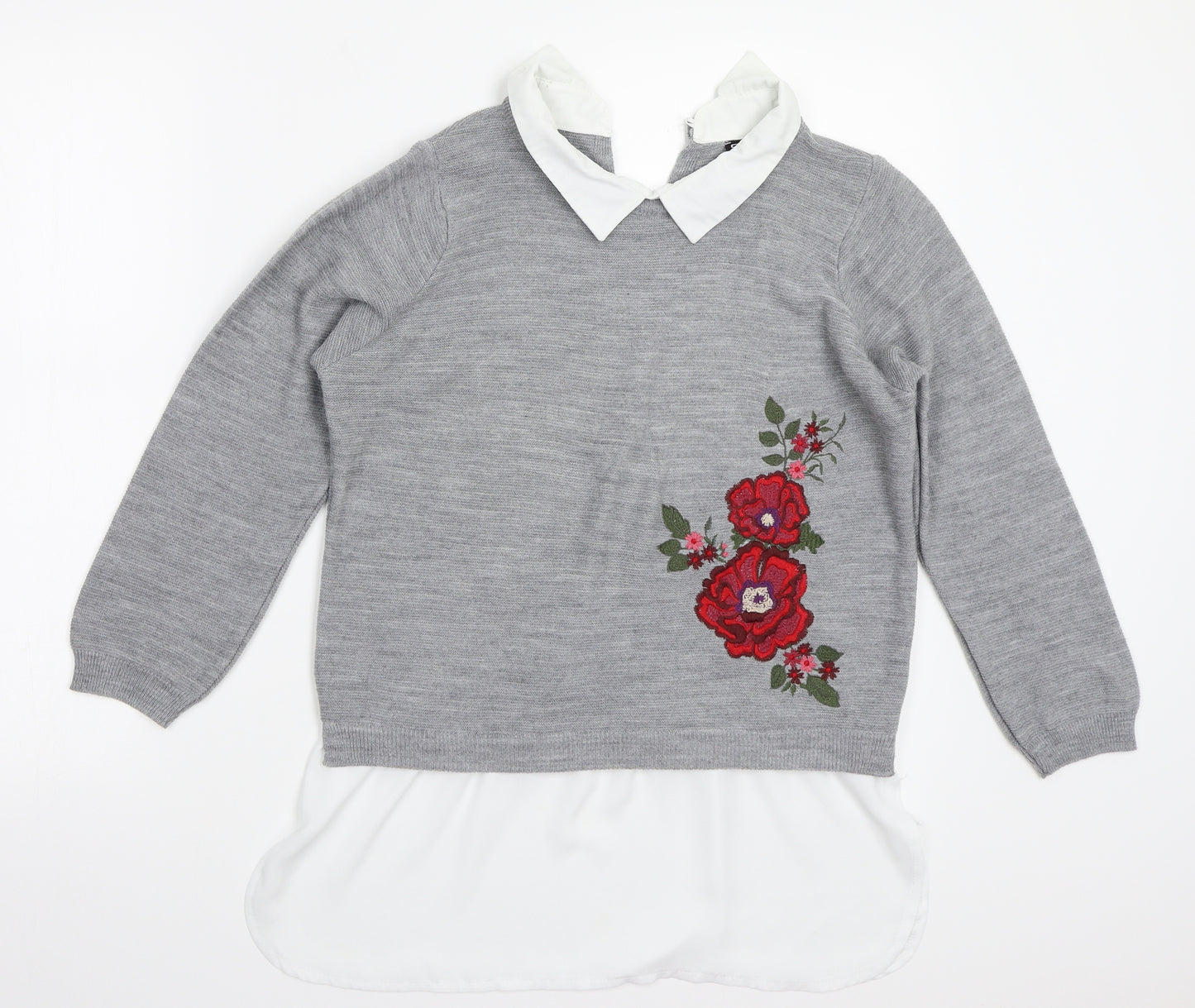 Select Womens Grey   Pullover Jumper Size 12