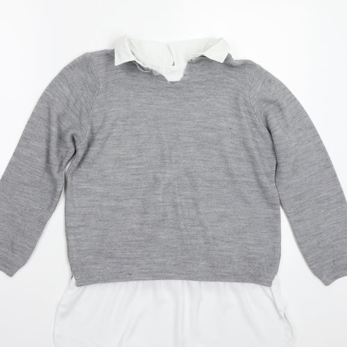 Select Womens Grey   Pullover Jumper Size 12
