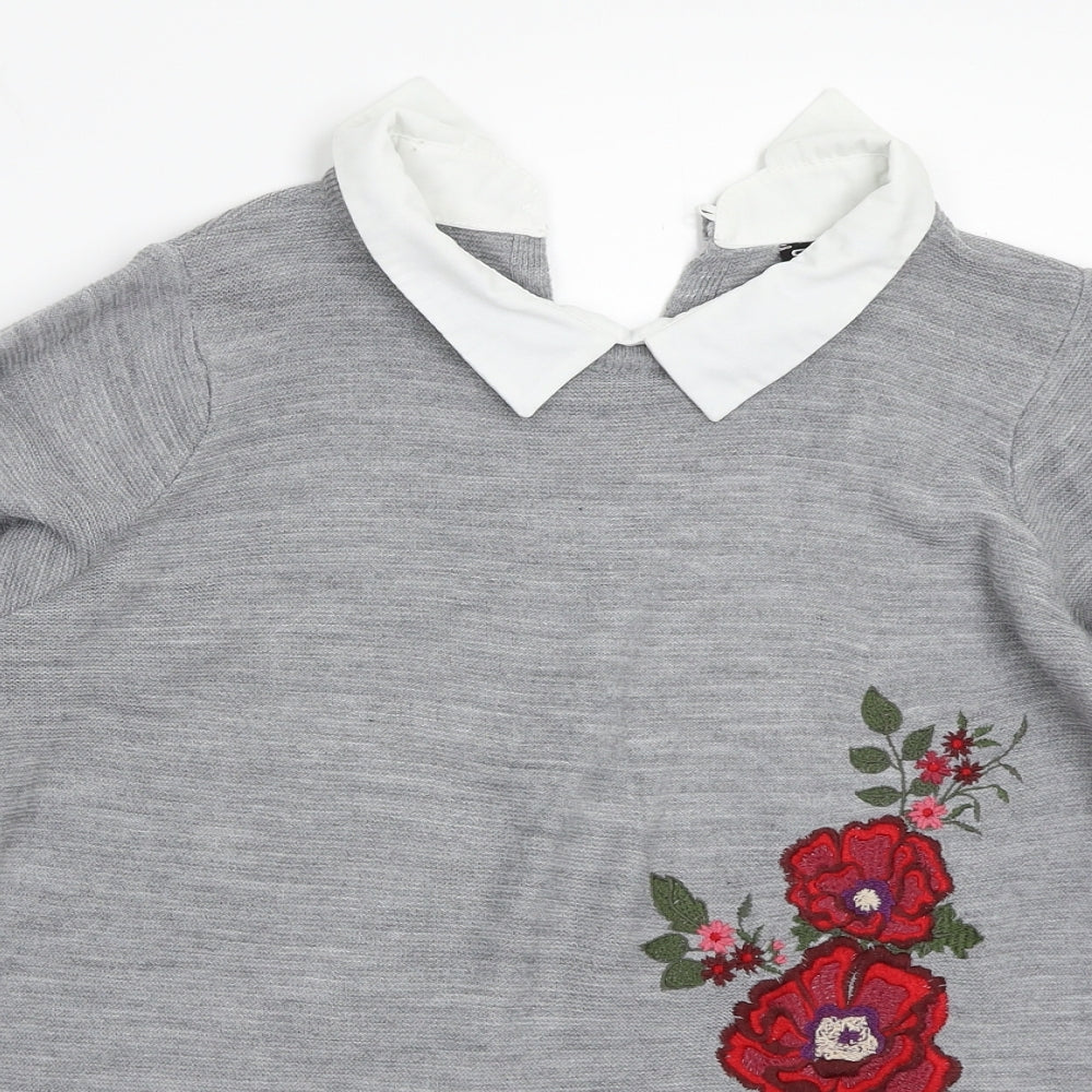 Select Womens Grey   Pullover Jumper Size 12