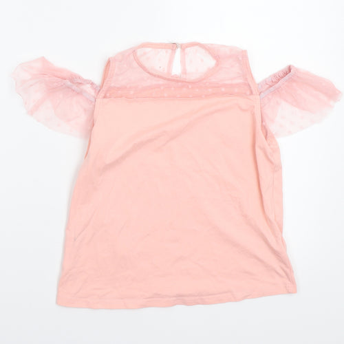 SheIn Girls Pink   Basic T-Shirt Size 10 Years