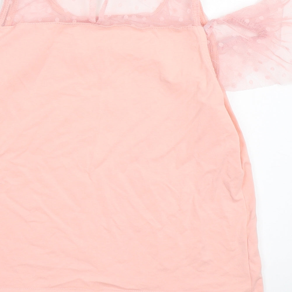SheIn Girls Pink   Basic T-Shirt Size 10 Years