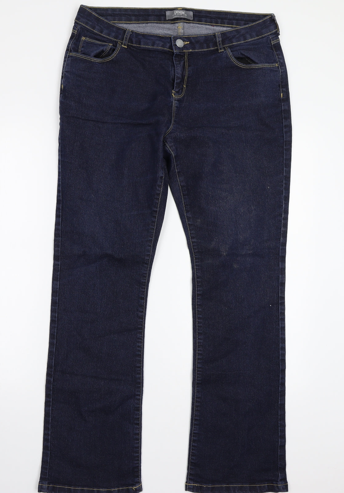 Denim Womens Blue   Straight Jeans Size 16 L30 in