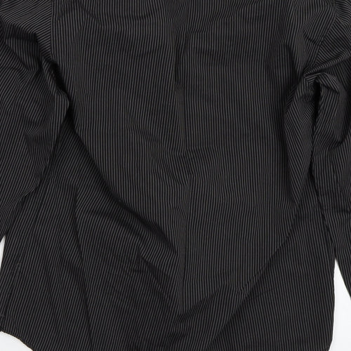 UrbanSpirit Mens Black Striped   Button-Up Size S