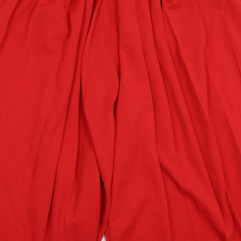Preworn Womens Red   Trousers  Size 18 L23 in
