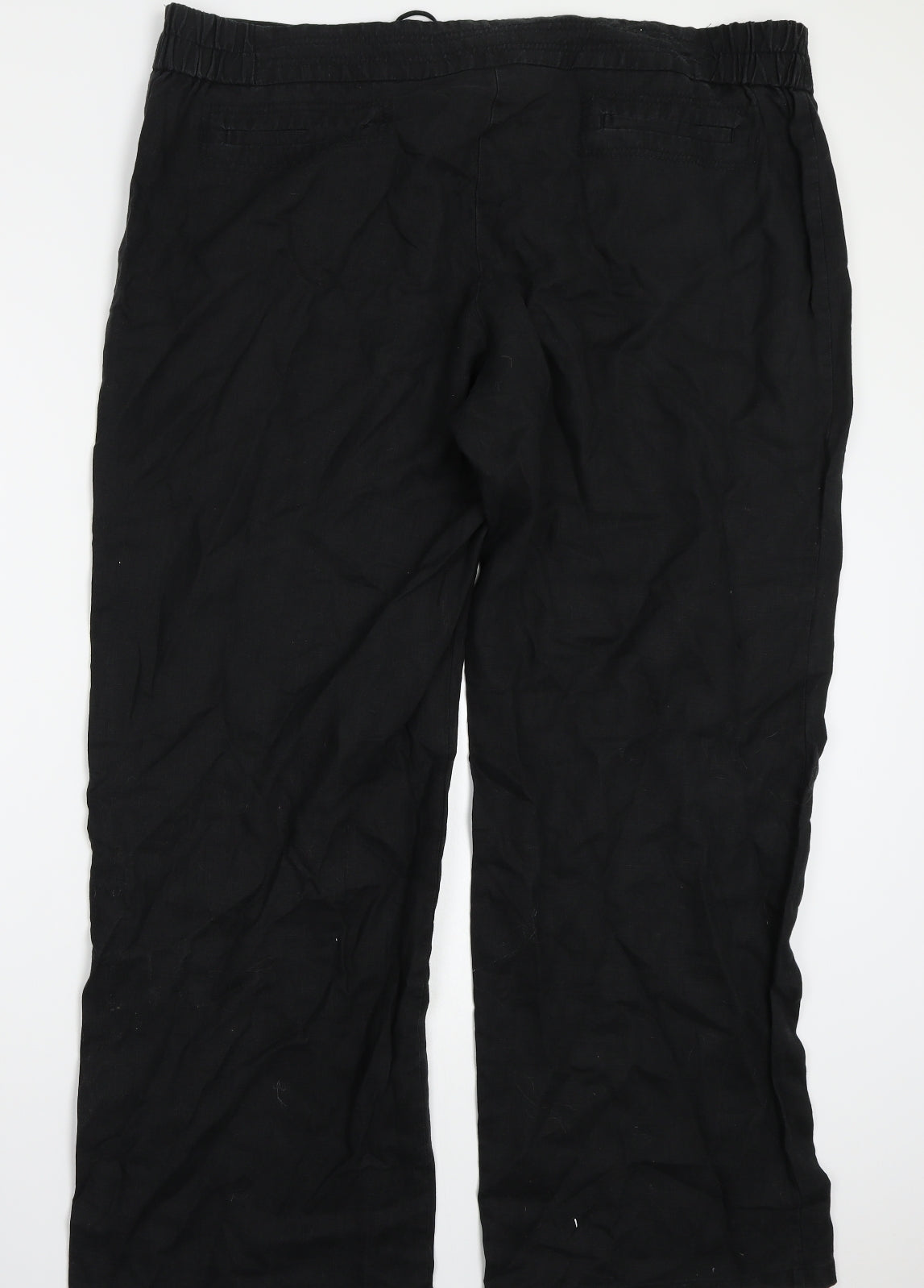 Marks and Spencer Womens Black   Trousers  Size 22 L31 in