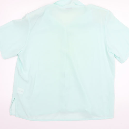 Lauren Duvar Womens Green   Basic Button-Up Size 20