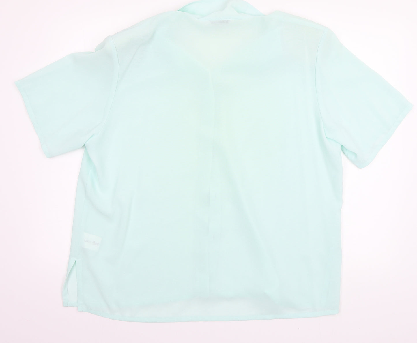 Lauren Duvar Womens Green   Basic Button-Up Size 20