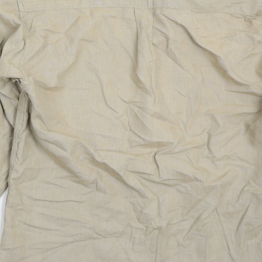 Marks and Spencer Mens Beige    Button-Up Size S