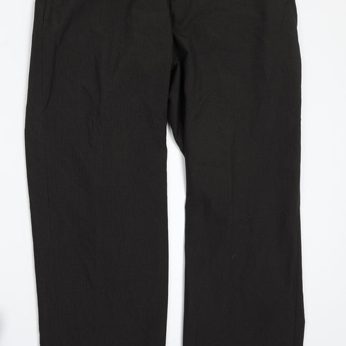 BHS Womens Brown Striped  Trousers  Size 34 L29 in