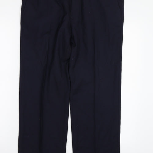 Marks and Spencer Mens Blue   Trousers  Size 34 L28 in
