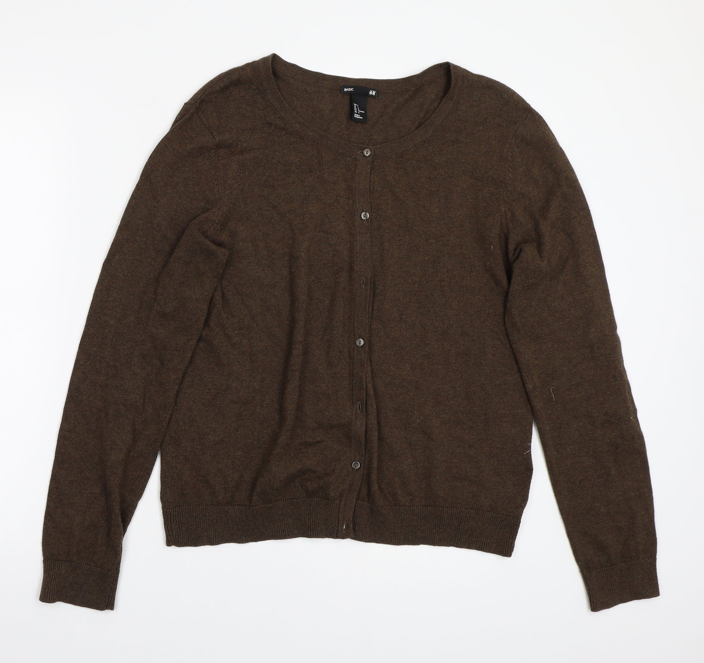 H&M Womens Brown   Cardigan Jumper Size L