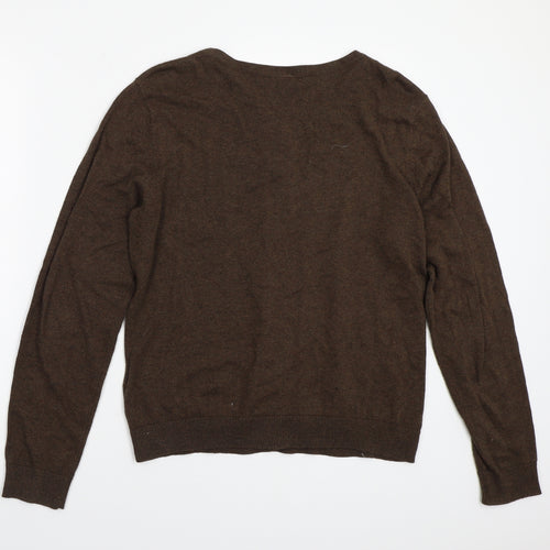 H&M Womens Brown   Cardigan Jumper Size L
