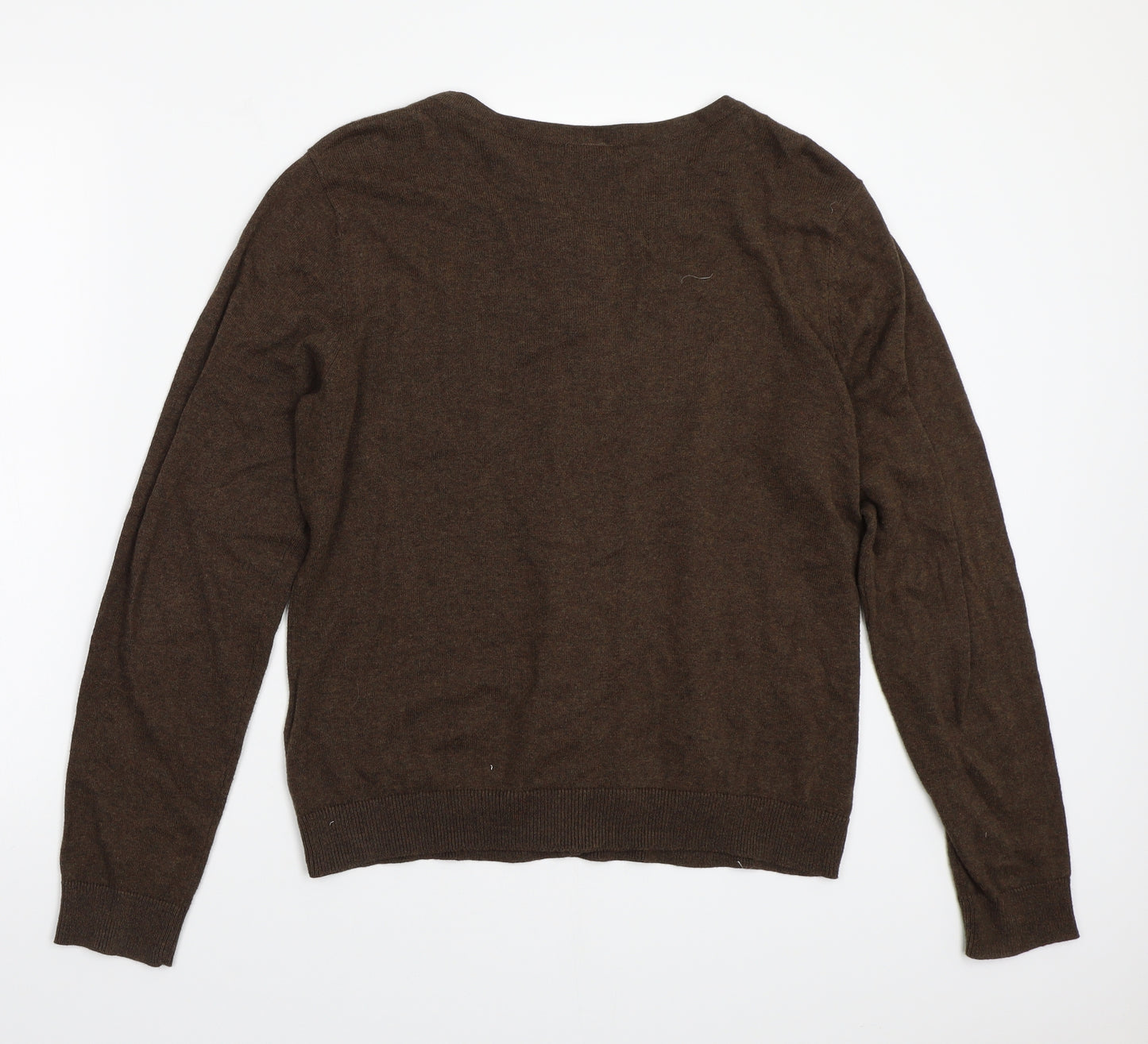 H&M Womens Brown   Cardigan Jumper Size L
