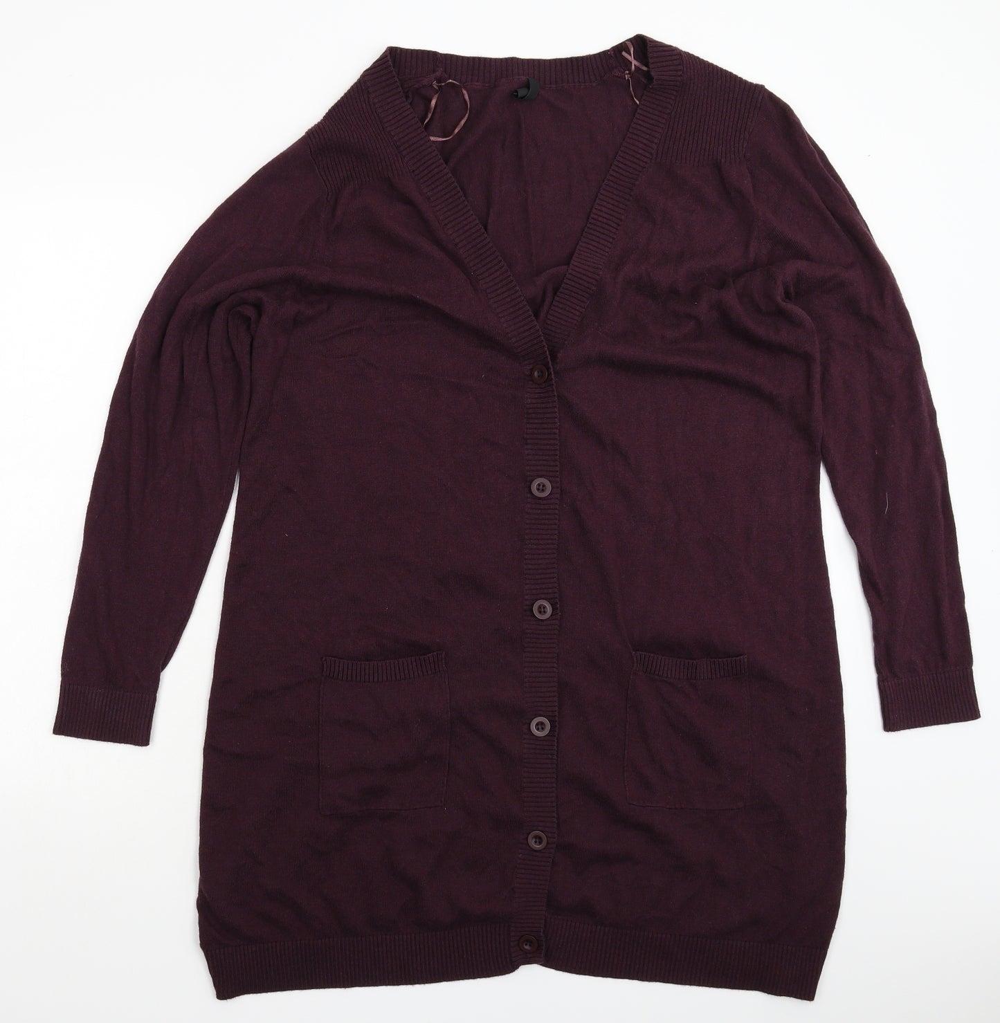 Arcadia Womens Brown  Knit Cardigan Jumper Size 24