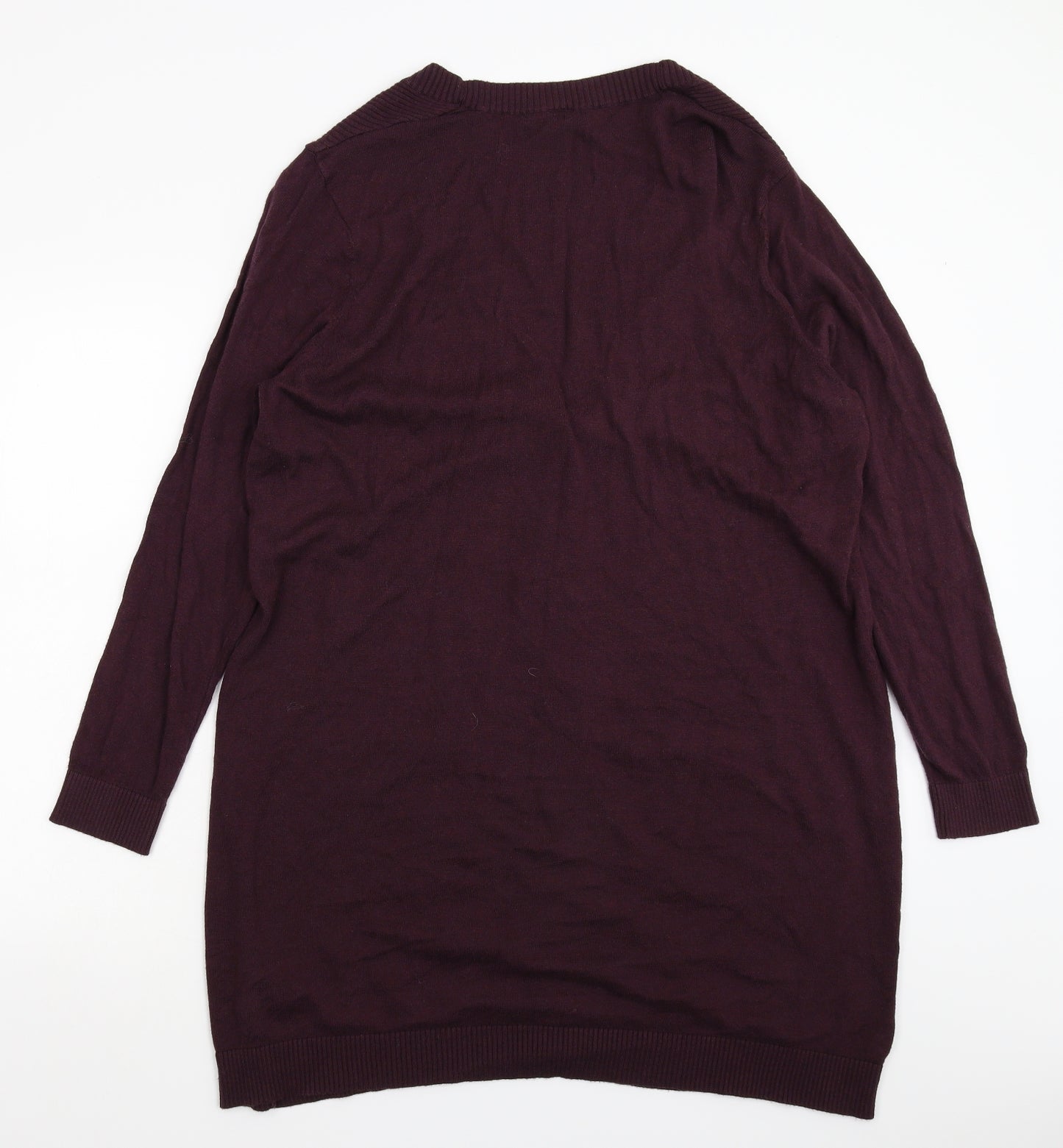 Arcadia Womens Brown  Knit Cardigan Jumper Size 24