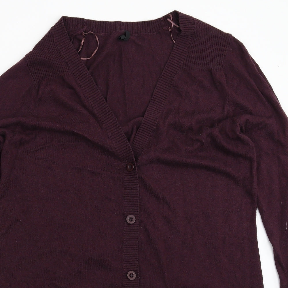 Arcadia Womens Brown  Knit Cardigan Jumper Size 24