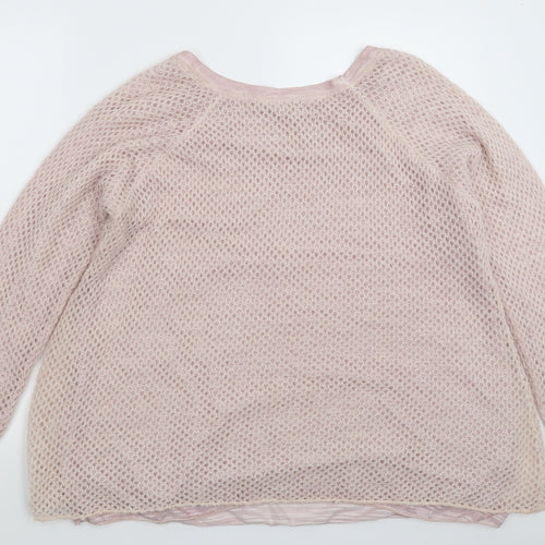 Preworn Womens Pink  Knit Pullover Jumper Size 20