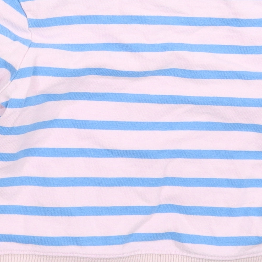 NEXT Girls Pink Striped  Pullover Sweatshirt Size 3-4 Years