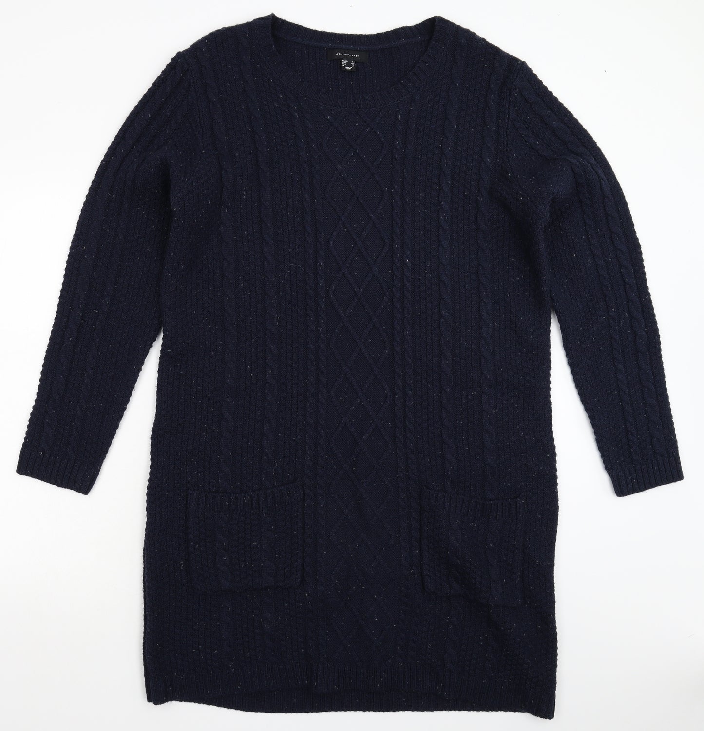 Atmosphere Womens Blue  Knit Jumper Dress  Size 14