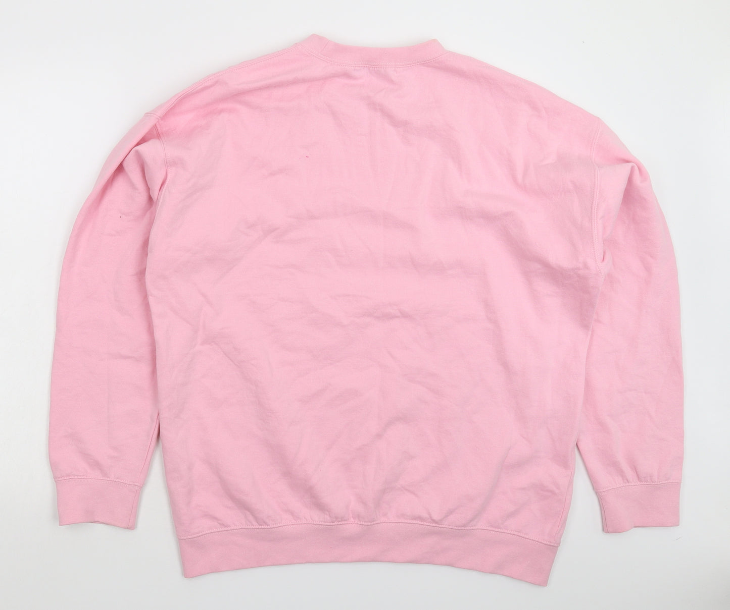 I SAW IT FIRST Mens Pink   Pullover Sweatshirt Size L