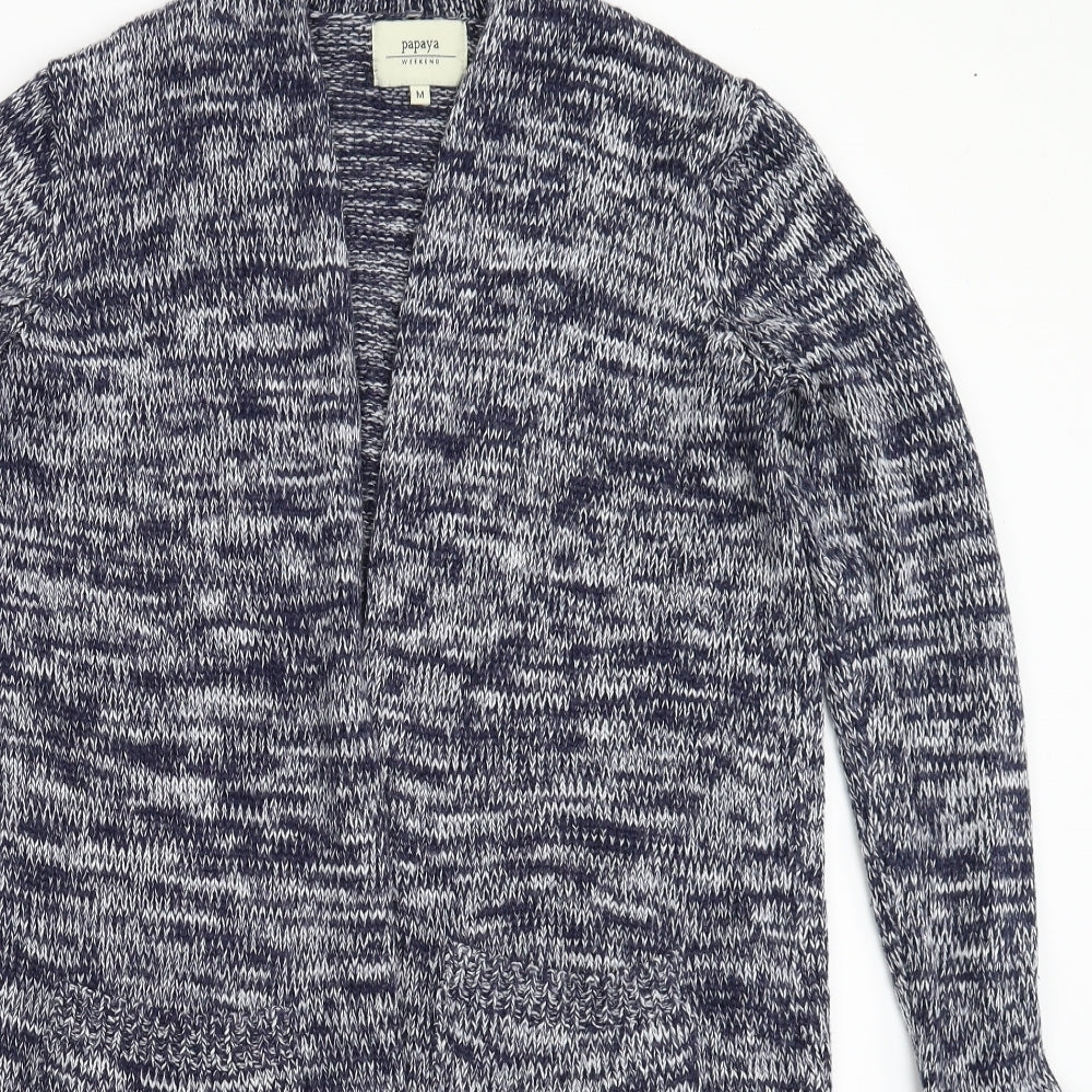 Papaya Womens Blue  Knit Cardigan Jumper Size M