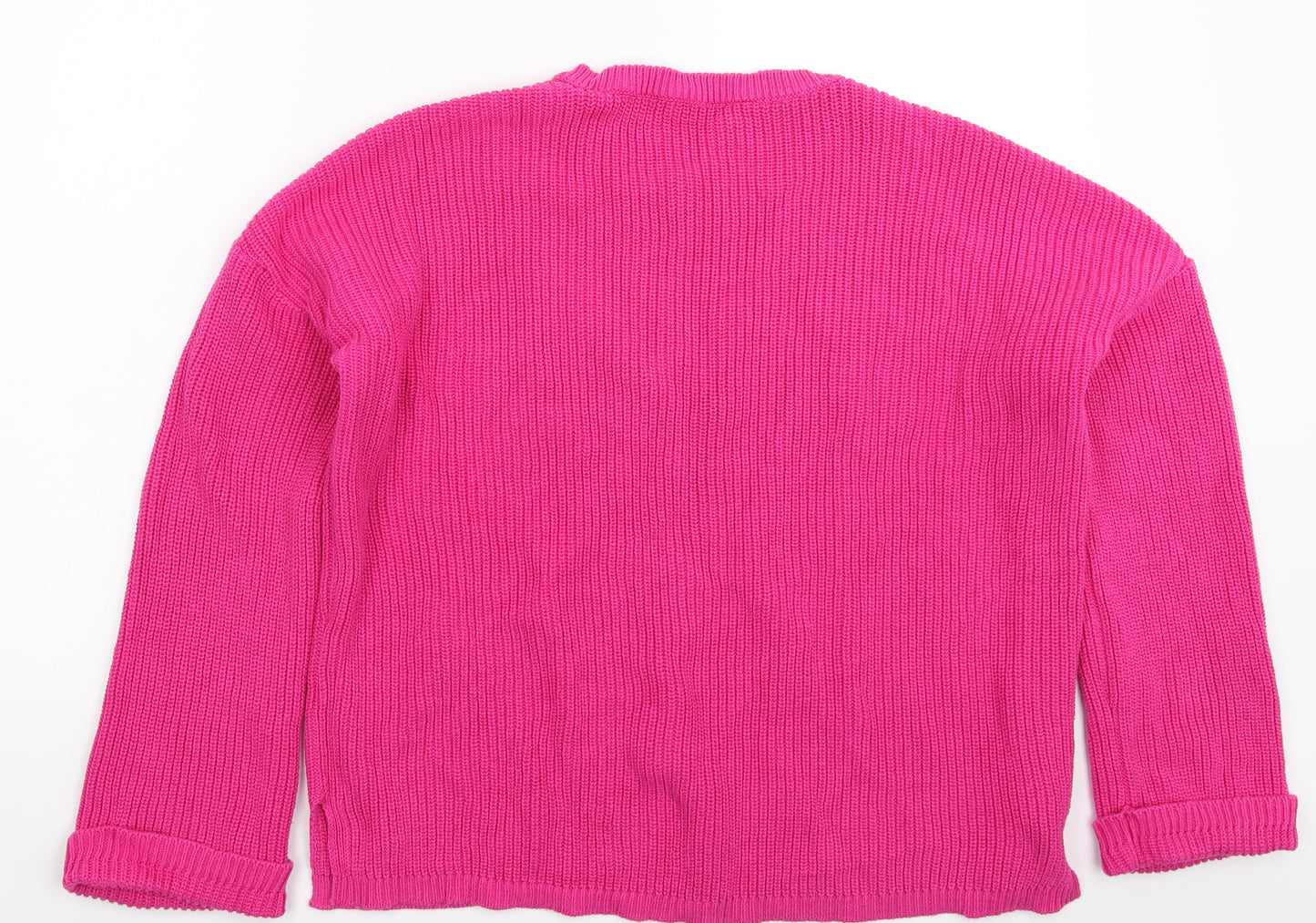 Weekend Womens Pink  Knit Pullover Jumper Size L  - Oversized