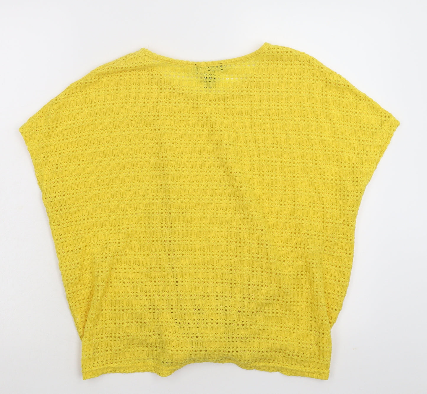 New Look Womens Yellow  Knit Pullover Jumper Size M