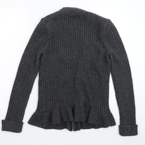 Marks and Spencer Womens Grey  Knit Jacket Coatigan Size 16
