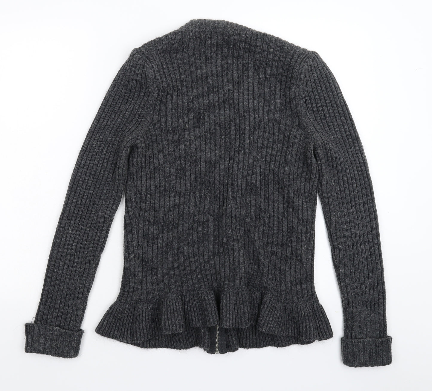 Marks and Spencer Womens Grey  Knit Jacket Coatigan Size 16