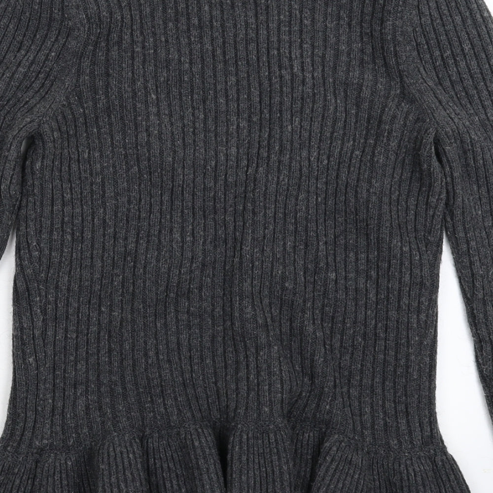 Marks and Spencer Womens Grey  Knit Jacket Coatigan Size 16