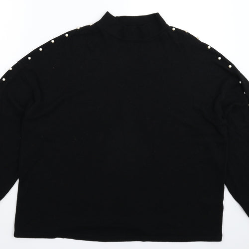 George Womens Black  Knit Pullover Jumper Size L